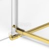 NEW TRENDY Kabina przyścienna AVEXA GOLD SHINE 90x100x200 EXK-2133/EXK-2103 POLSKA PRODUKCJA